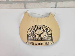 lot 451 image: Vintage Schells Brewing Co. Paperboard Visor - New Ulm, MN
