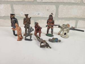 lot 504 image: Vintage Lead, Steel and Plastic Soldiers