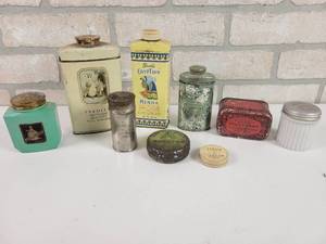 lot 508 image: Collection of Antique Personal Hygiene Tins