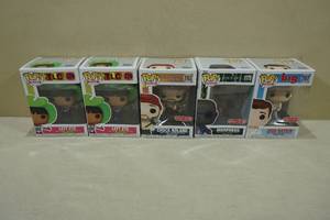 lot 275 image: 5 POP Vinyl Figures -Left Eye, Chuck Noland, Morpheus, Josh Baskin