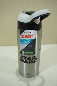 lot 290 image: 19oz Zak Star Wars Leak-Proof Stainless Steel Bottle