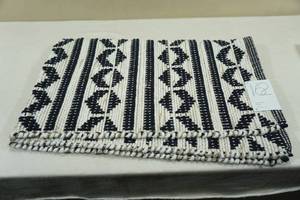 lot 295 image: New Project 62 Accent Rug -BlackOff White