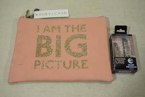 lot 296 image: RubyCash Makeup Bag with Finger & Toe Nail Clippers