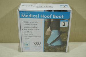 lot 187 image: Woof Wear Reusable Medical Hoof Boot -Size 2