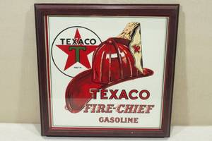 lot 38 image: Texaco Fire-Chief Gasoline Framed Print