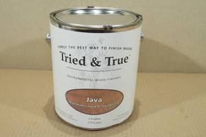 lot 83 image: 1 Gallon Tried & True Polymerized Linseed Oil Stain and Finish -Java