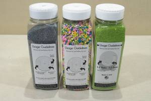 lot 110 image: 5lbs Decopac Baking Sprinkles -Lime Green, Silver, Spring Mix