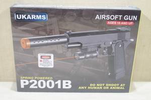 lot 120 image: Ukarms Spring Powered  Airsoft Gun P2001B