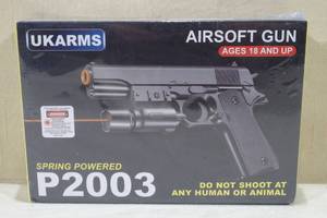 lot 121 image: Ukarms Spring Powered  Airsoft Gun P2003