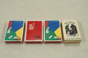 lot 125 image: 4 Mini Playing Cards - Elton John