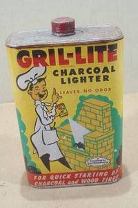 lot 129 image: Vintage Grill-Lite Charcoal Lighter Can