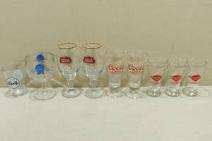 lot 140 image: Assorted Beer Glasses - Grain Belt, Stella, Coors, PBR