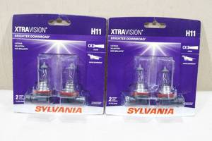 lot 149 image: 2 Packs Sylvania Xtravision Halogen Lamps -H11