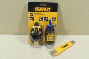 lot 173 image: DeWalt Gear Chalk Reel Kit with Utility Knife