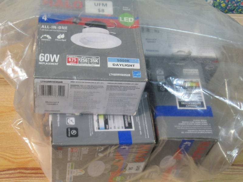 Cooper Lighting Halo 4 LED Recessed Retrofit Downlight - 6 Lights Total