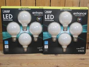 8 Bulbs Total  Feit Electric 40W Replacement Bulbs (2- 4 packs)