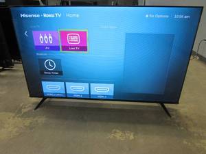 lot 953 image: Hisense 65-Inch Class R6 Series Dolby Vision HDR 4K UHD Roku Smart TV with Alexa Compatibility (65R6G)