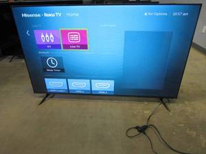 lot 954 image: Hisense 65-Inch Class R6 Series Dolby Vision HDR 4K UHD Roku Smart TV with Alexa Compatibility (65R6G)