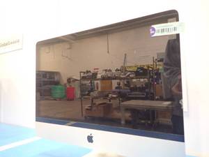 lot 13 image: Apple&nbspiMac12,1 A1311 MC309LLA All in one PC &nbspIntel(R) Core(TM) i5-2400S CPU  2.50GHz  16GB DDR3 SDRAM  500GB HDD  Includes IOS and power cable &nbspchips and wear spots, blems on back