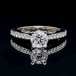 Scott Kay Designer 1.66ctw Diamond Engagement Ring in 14k White Gold IDEAL CUT Center VS ClarityD-E Color $9,899 Retail VIDEO