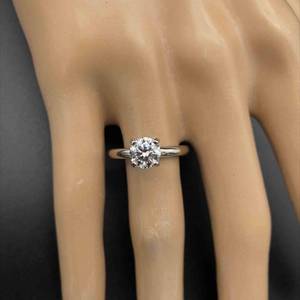 1.15ctw Round Diamond F Color Solitaire Ring in 14k White Gold w IGI Certification Report $5,800 Retail VIDEO