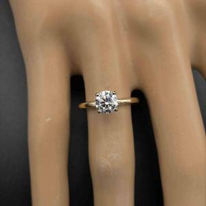 Shane & Co. Designer 0.87ctw Round Diamond (VVS Clarity) Solitaire Ring in 14k Yellow Gold $3,800 Retail VIDEO