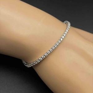 NEW 2.27 Carat Diamond Classic Tennis Bracelet in 14k White Gold $10,750 Retail