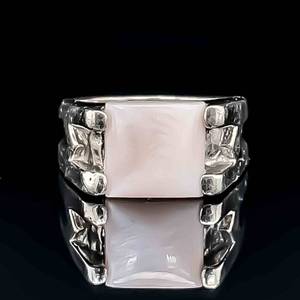 Pink Shimmer Stone Estate Ring