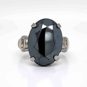 Large, Faceted Marcasite Estate Ring