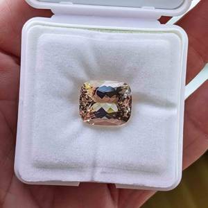 Exceptional and Rare 14.50 Carat High Grade Natural Peach Morganite Gemstone $4,350 Price Guide
