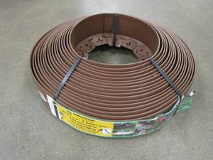lot 98 image: 60 ft. x 2.5 in. x 3 in. Tall Light Brown Plastic No-Dig Innovative Edging