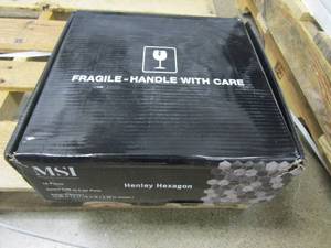 lot 159 image: MSI Henley Hexagon 12 in. x 11.75 in. Textured Marble Floor and Wall Tile - Pack of 10