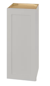 lot 205 image: Hampton Bay Avondale Shaker Dove Gray Quick Assemble Plywood 15 in Wall Cabinet (15 in W x 36 in H x 12 in D) (IN BOX)