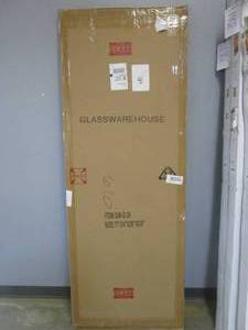 lot 194 image: Pivot Shower Door - 1 Door Only - Glass ONLY  - Approximately 25.75 in x 77.5 in