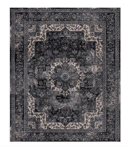 lot 253 image: Home Decorators Collection Angora Anthracite 8 ft. x 10 ft. Medallion Area Rug