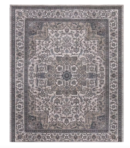 lot 254 image: Home Decorators Collection Angora Ivory 8 ft. x 10 ft. Medallion Area Rug (NEEDS TO BE CLEANED)
