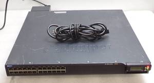lot 21 image: Juniper EX 4200 24 PoE Ethernet Switch  Powers-On  Includes CAB-AC Cord