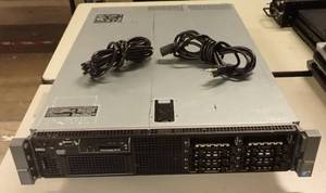 lot 60 image: Dell PowerEdge R710 Server  8 x 2.5 Bays  2x Intel Xeon CPU E5540  2.53GHz  48GB DDR3 RAM (12x 4GB Hynix)  E2K-UCP-61-(b) RAID Controller  2x 870W Redundant Power  Fully Functional  Two Power Cords