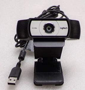 lot 36 image: Logitech C930e 1080p HD Webcam  90-degree View  Pan, Tilt and 4x Digital Zoom  Tripod-ready universal clip fits laptops, LCD or CRT Monitors  Fully Functional