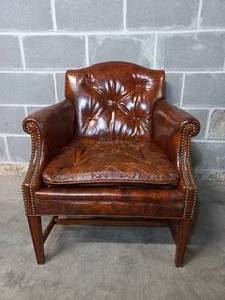 lot 3 image: Leather Armchair