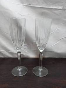lot 25 image: Waterford Champagne Flutes