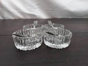 lot 27 image: Crystal Salt Cellars