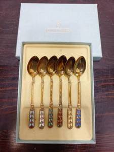 lot 54 image: Set Of David Andersen Sterling Silver Spoons