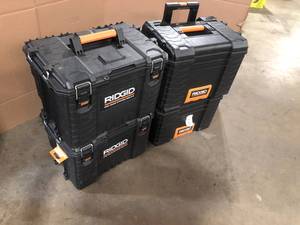 lot 4 image: Ridgid tool box Lot of 2, Customer return, Review all pictures