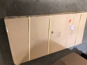 lot 5 image: Husky 72 in. Adjustable Height Work Table in White, Open Box, Review all pictures
