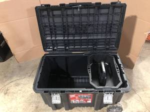 lot 15 image: Husky 50 Gallon Mobile Job Box, Customer return, Review all pictures