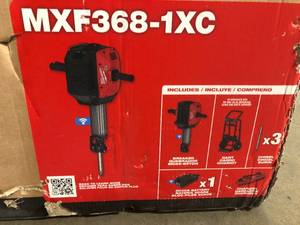 lot 19 image: Milwaukee MX FUEL Cordless Demolition Breaker, Model# MXF368-1XC Customer return, Review all pictures