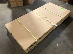lot 23 image: Husky 72 in. Adjustable Height Work Table in White, Open Box, Review all pictures