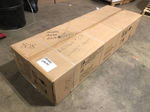 lot 36 image: Husky Ready-to-Assemble 24-Gauge Steel Freestanding Garage Cabinet in Black (48 in. W x 72 in. H x 18 in. D), Open Box, Review all pictures