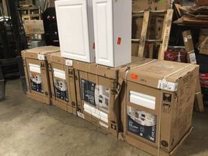Mix Lot of White Cabinets, Storage Items, Customer returns, Review all pictures